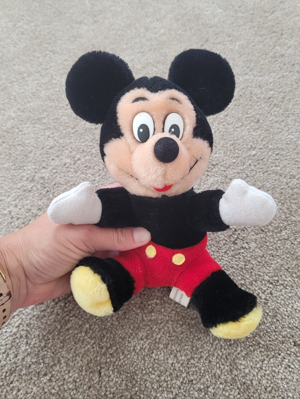 Vintage Disneyland Walt DisneyWorld Mickey Mouse Plush 7.5"